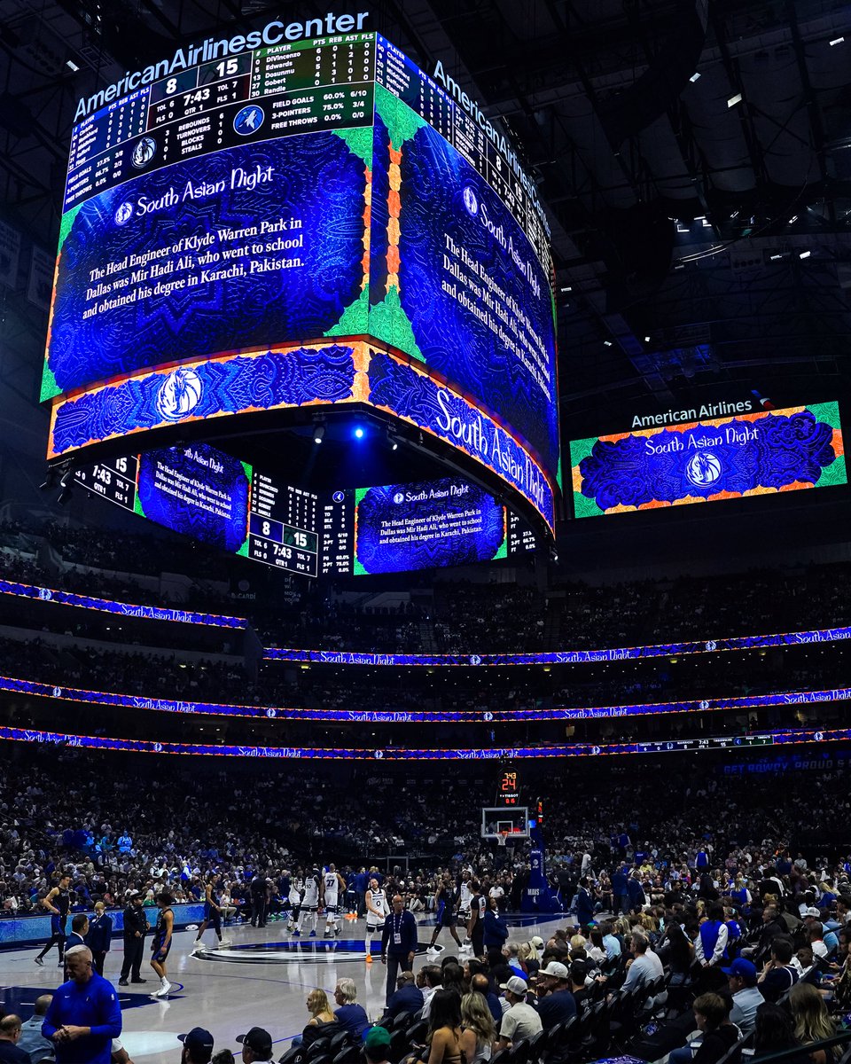 mikeink74's tweet photo. I really loved working on the look and feel and graphics for the South Asian theme night with the @dallasmavs 🏀✨✨✨One of my favorite projects for this 25-26 season! @redditmavericks @All_Things_Mavs @LockedOnMavs @Mavs_FFL @MavsMuse @DallasMavsLATAM @SomosMavs https://t.co/Fa9Y2gzLDF