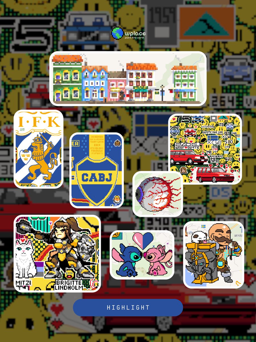 wplacelive's tweet image. Highlights 🇸🇪

📍Gothenburg - Sweden

#sweden #wplace #pixelart