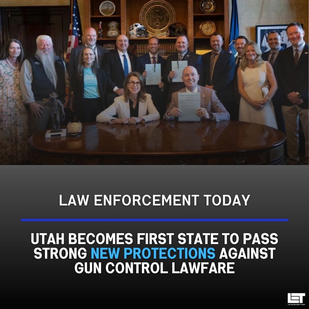 LawEnforceToday's tweet photo. Gov. Spencer Cox signed legislation shielding gun makers and sellers from certain lawsuits, a move aimed at blocking what supporters call legal attacks from gun control groups.
Read the full article here: https://t.co/TonRqek8ZF
#lawenforcement #news #guncontrollaws
REPOST far and wide!