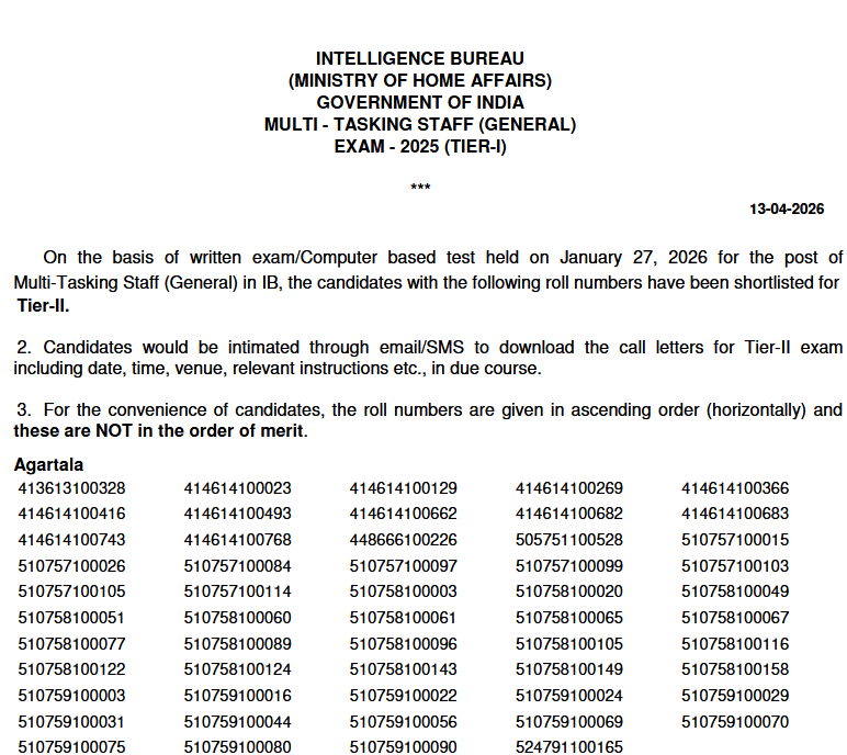 srofficial2012's tweet image. MHA IB Multi Tasking Staff MTS 2025 Tier I Result Declared
#SarkariResult #MHA #IB #SarkariResultOfficial 
Click to Download : 
sarkariresult.com/2025/mha-ib-mt…

1️⃣ Google पर सर्च करें: Sarkari Result
(® मतलब Official &amp;amp; Registered) 
2️⃣ सिर्फ SarkariResult.com (Since 2012) – भरोसा 14