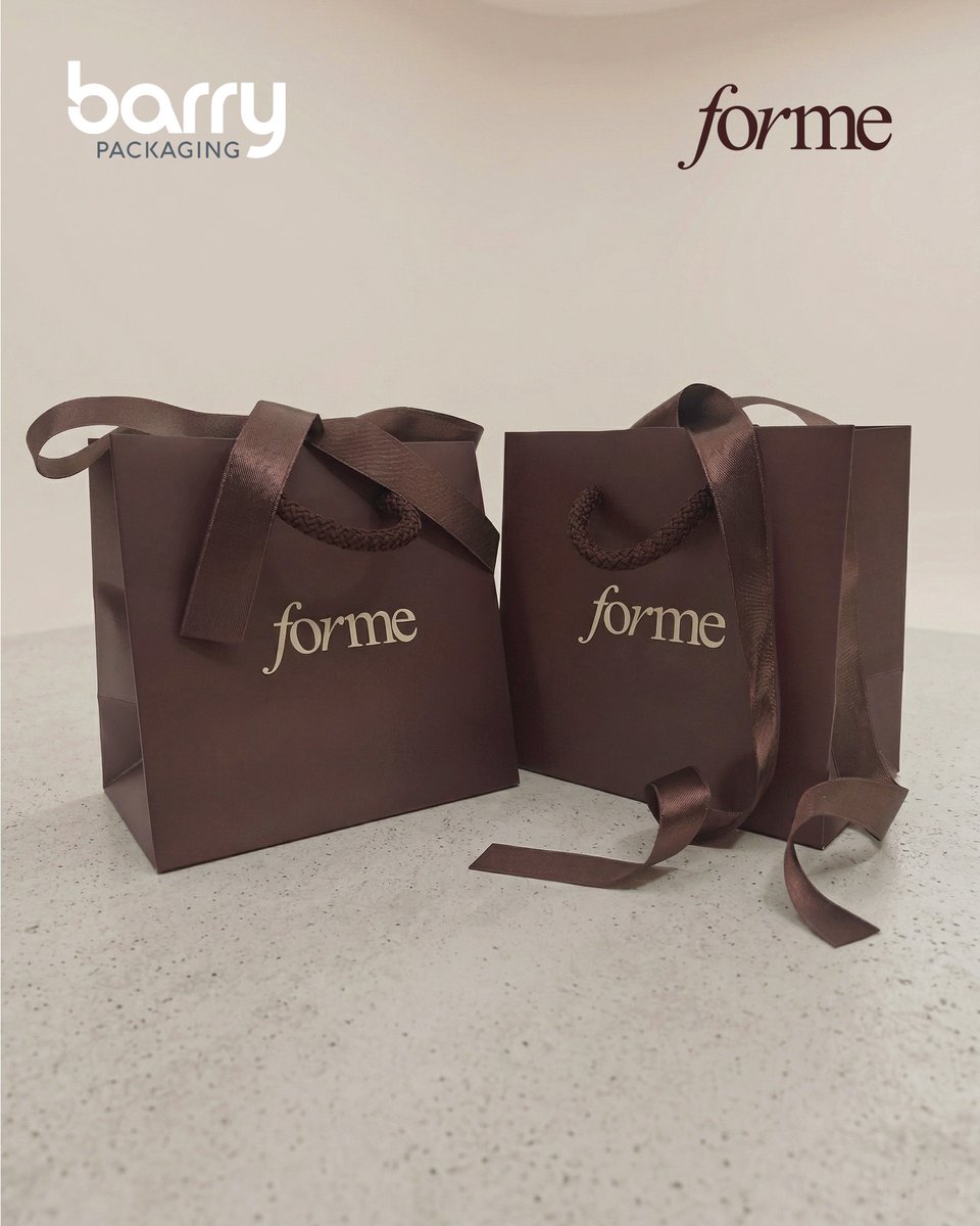 Whether it’s a gift for someone else or a well-deserved "to: me, from: me" moment, these @formethurles bags are perfect.

The details we're loving:
Rich, chocolatey tones 🍫
Elegant ribbon finishes 🎀 

#irishbusiness #irishpackaging #forme #treatyourself #giftideas