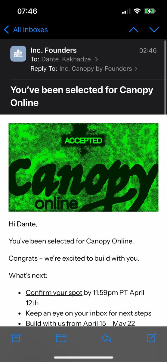 DanteKakhadze's tweet image. Yooooo LFGG!! J got into to the @fdotinc Canopy program! I've created a mega GC for all verified online founders. Comment GC and I'll dm you the link.