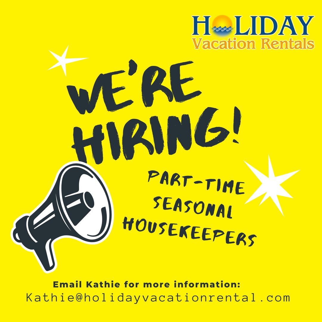 Part-Time Housekeepers Needed! 🧼🏡

Looking for flexible, part-time work with great pay? Join our team in Harbor Springs!

✔️ Perfect for extra income
✔️ Friendly, local team

Help keep our vacation homes sparkling all season!

Apply today or message us to learn more!