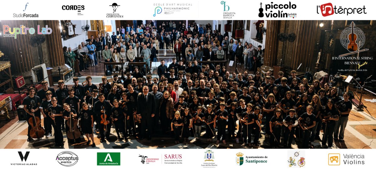 arzobispodelrio's tweet photo. Enhorabuena a todos los participantes en la II International String Biennale que acabamos de celebrar en #Sevilla

Qué ejemplo de encuentro y diálogo a través de la #cultura y la #musica 

Orgullosos de haber colaborado dese nuestra Cátedra.

#arzobispodelRio https://t.co/3nsMZo4Ysj