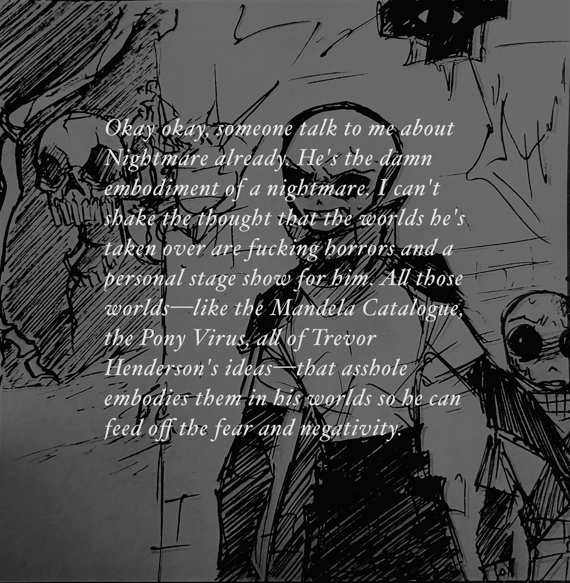 HeyDo_Rulit's tweet photo. The character limit on Twitter is forcing me to write on my drawings
#swapsans #blueprintsans #nightmareau https://t.co/hyiB9l6ttj