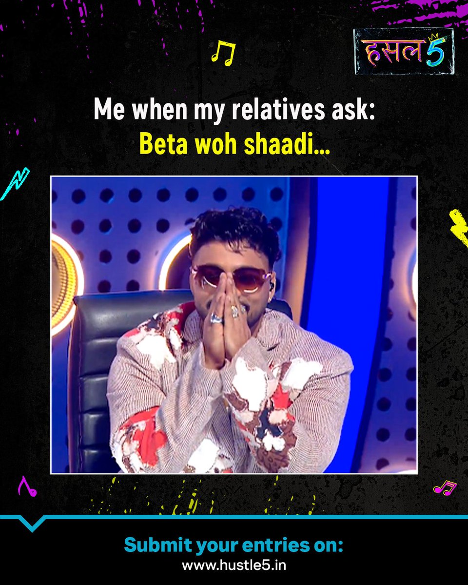 mtvhustle's tweet image. Please na kare janaab na kare! 🥲

MTV Hustle Season 5 is calling 📷📷
Entries open now!📷

Visit hustle5.in and send in your entries
now!

#JioHotstar #Hustle #Hustle5 #MTVIndia #EntriesOpenNow