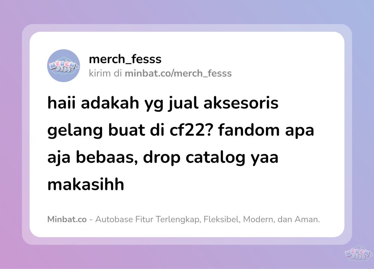 Merch Fess tweet media