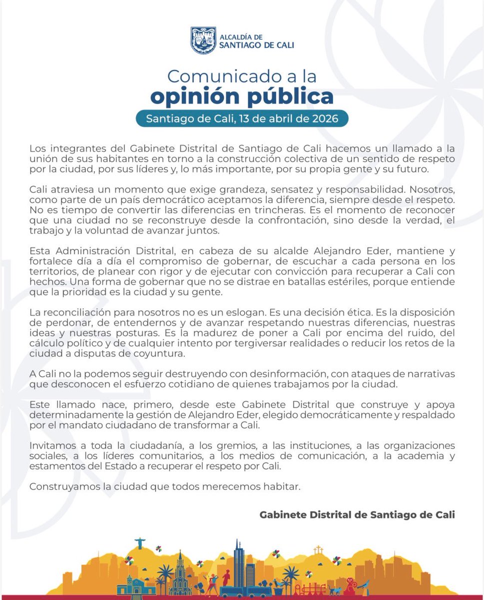 Secretaría de Salud Pública de Cali tweet media
