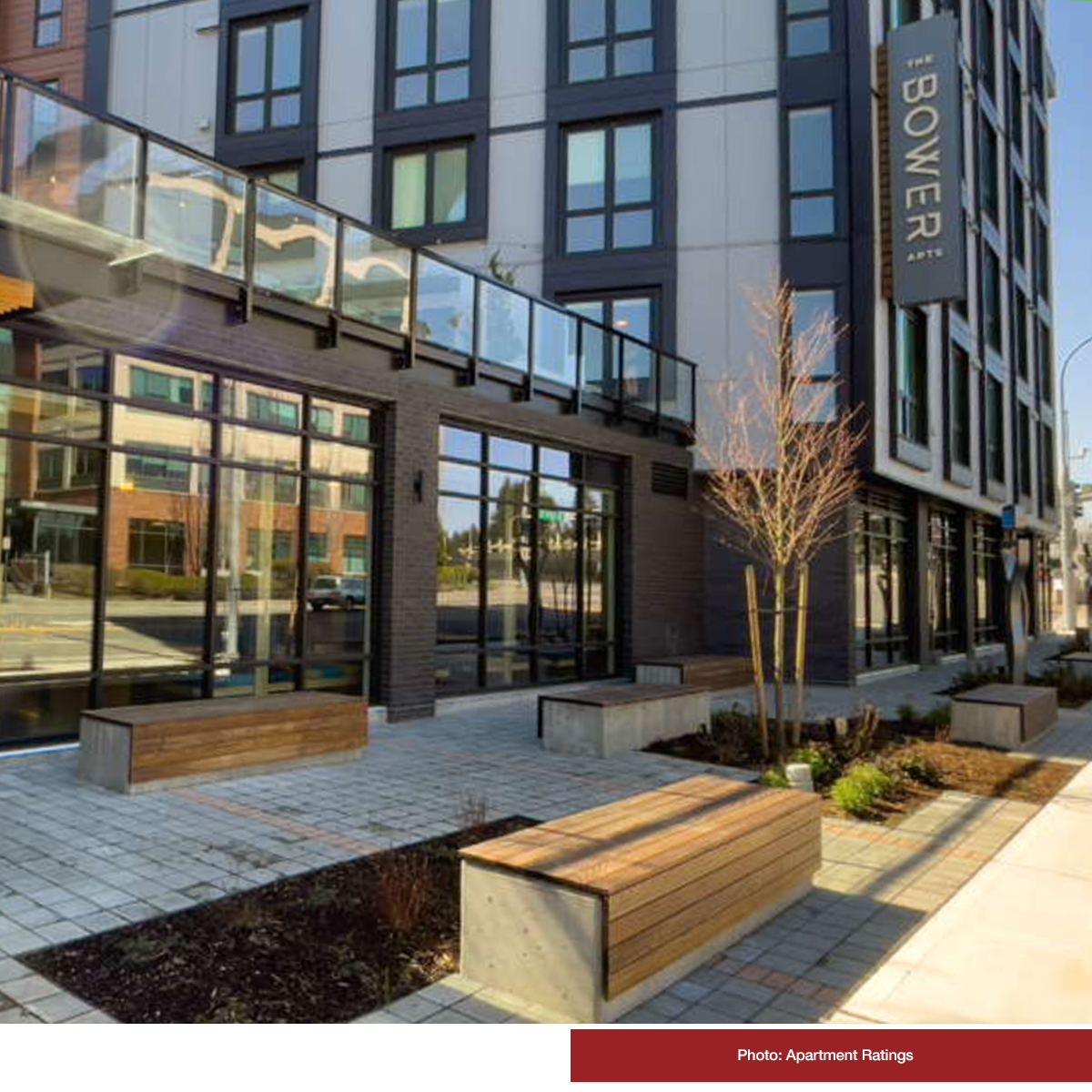 wisupdates's tweet photo. Taking a look back at The Bower in Kirkland’s Totem Lake neighborhood, a 7-story, 359-unit residential building featuring windows installed by our WIS team. Partners: Quarterra, @EncoreArch 
#windowinstallation #buildingenveloper #kirkland https://t.co/pNhxH68aDu