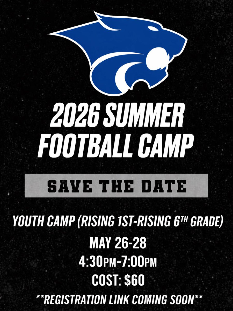 wearewoodmontfb's tweet photo. Mark your calendars! We had such a good time last year we wanted to do more! 3 day Youth Camp! Registration link will be posted this week! https://t.co/LmdbTCpG9w