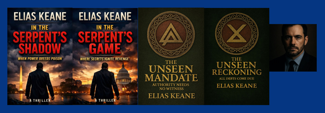 AuthorNetwork's tweet image. Elias Keane is the #author of The Rourke Correlation series and the the Lexingfield series. #thriller #literary #crime  independentauthornetwork.com/elias-keane.ht… #amreading
@eliaskeane2002
#goodreads #ian1