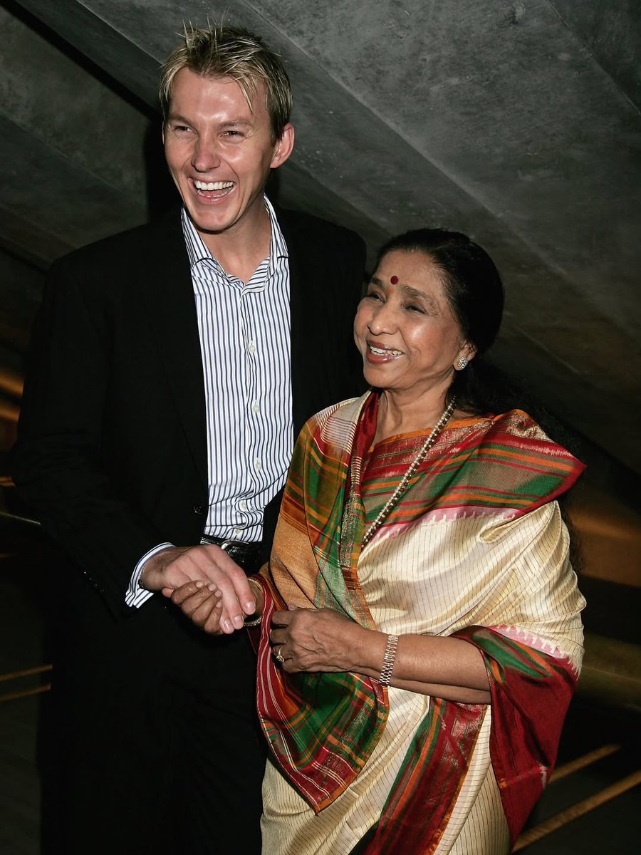IIFA's tweet image. Brett Lee shares a touching tribute to Asha Bhosle, remembering their recording together ❤️

#IIFA #Bollywood #AshaBhosle #BrettLee