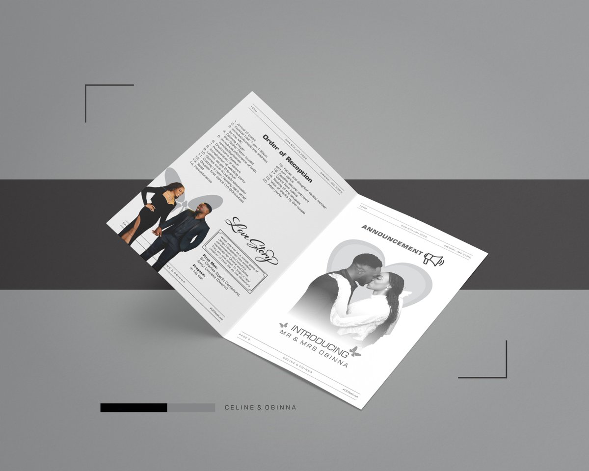 ziephics's tweet image. PUBLICATION DESIGN 
WEDDING BROCHURE DESIGN  
@ZIEPHICS 

#DESIGN #MOS #ZAC #MUSIC