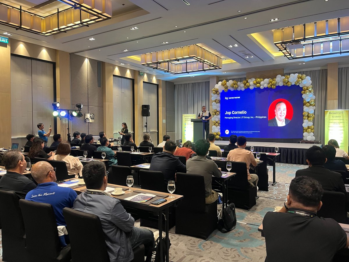 manageengine's tweet image. Iloilo, you truly are the heart of the Philippines! 
ITCON Philippines was a huge success and we hope you enjoyed diving deep into conversations on tech and beyond.

Thank you for making it such a memorable event!

#ITCON #Philippines #Iloilo #ManageEngine