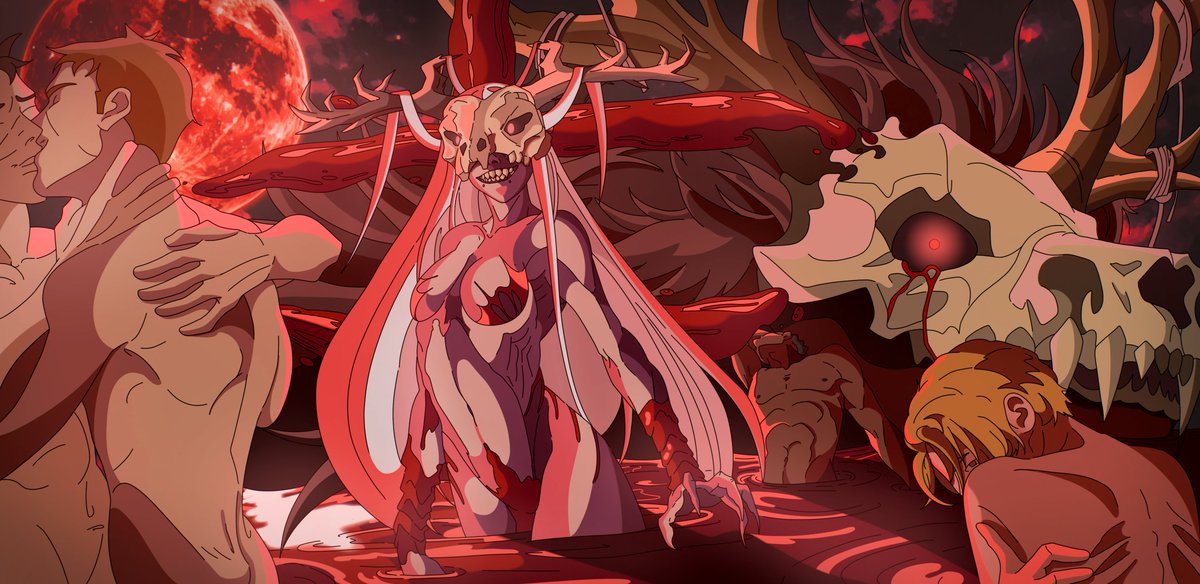 Comissão feita para um RPG de mesa com sistema de Ordem Paranormal: "Arauta da Perdiçao" 🩸

#Fanart #OrdemParanormal #OC #DigitalArt #Comission