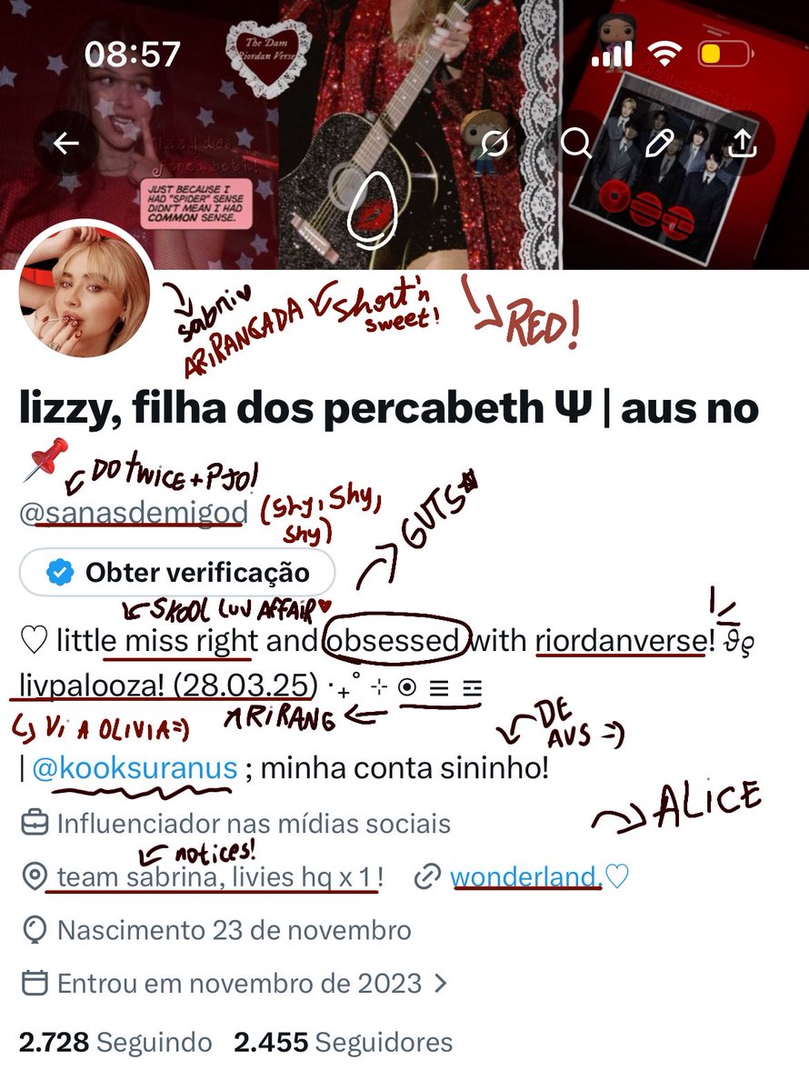 lizzy, filha dos percabeth Ψ | aus no 📌 tweet media