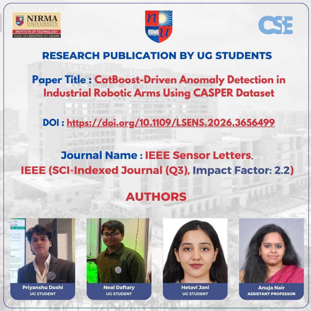 CSE Department, SOT, Nirma University tweet media