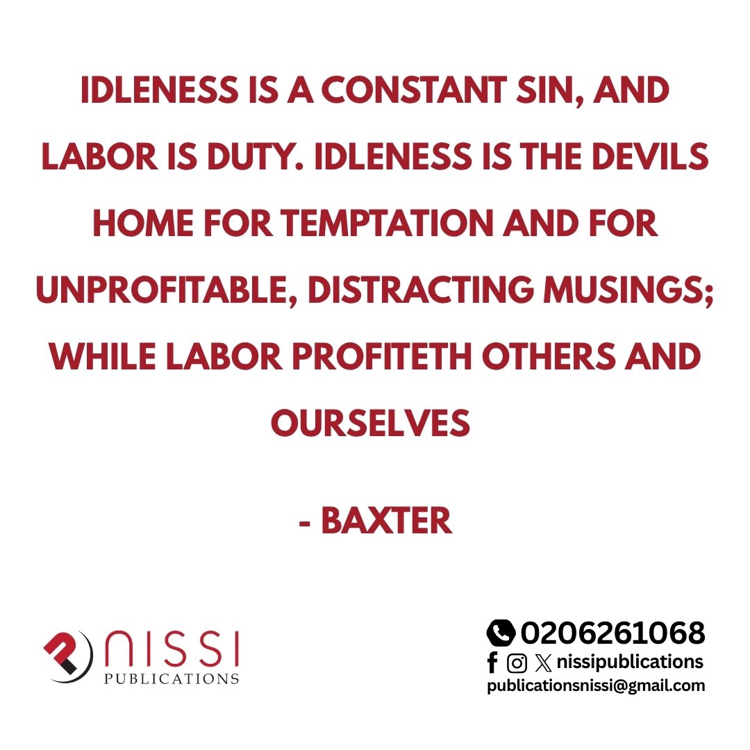 NissiPubl20202's tweet image. Idleness creates room for distraction.

Let’s keep children active—sports ⚽, creativity 🎨, outdoor play 🌳, and meaningful activities.

Inspired by Richard Baxter.

#ActiveKids #PositiveParenting #NissiPublications