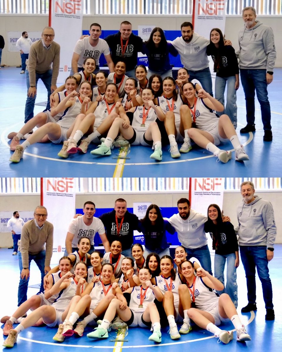 Mutilbasket's tweet photo. ALZ Motors Mutilbasket, campeón de Navarra junior femenino y billete al Campeonato de España / ALZ Motors Mutilbasket, Nafarroako junior nesken txapeldun eta Espainiako Txapelketarako sailkatua #aupamutilbasket https://t.co/EJ5VbWKldG https://t.co/hzOHebNeBa