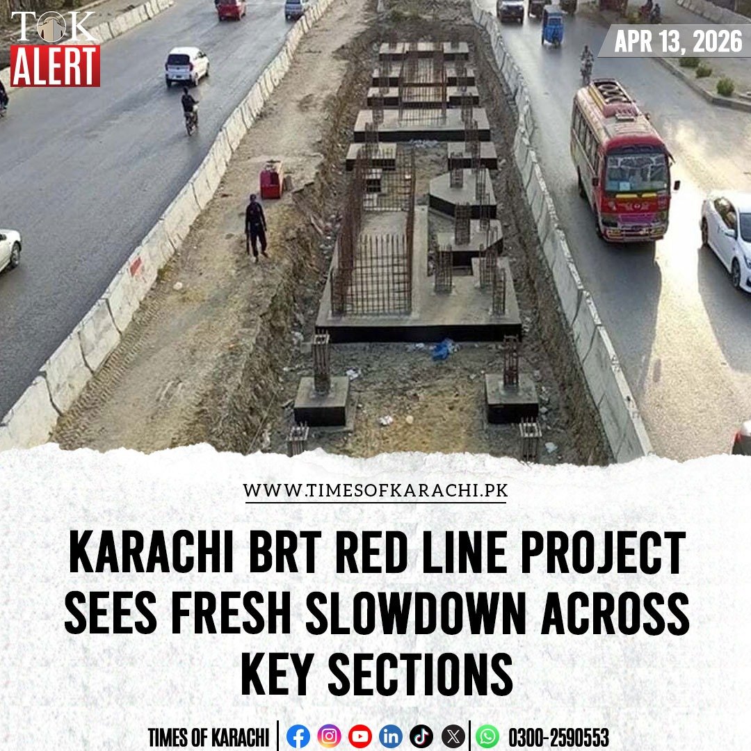 TOKCityOfLights's tweet image. Work on Karachi’s Bus Rapid Transit (BRT) Red Line has once again slowed significantly, with major stretches appearing inactive and raising fresh concerns over delays, coordination issues, and project management.

Details: timesofkarachi.pk/92438

#TOKAlert #KarachiBRT #RedLine