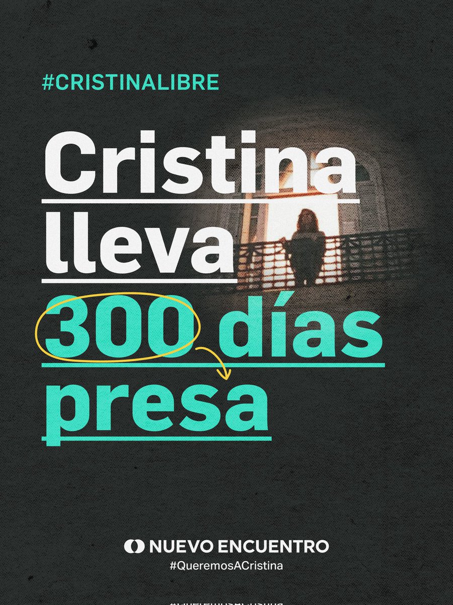 CRISTINA LLEVA 300 DÍAS PRESA. 

Con mafia judicial no hay Democracia plena.

#CristinaLibre