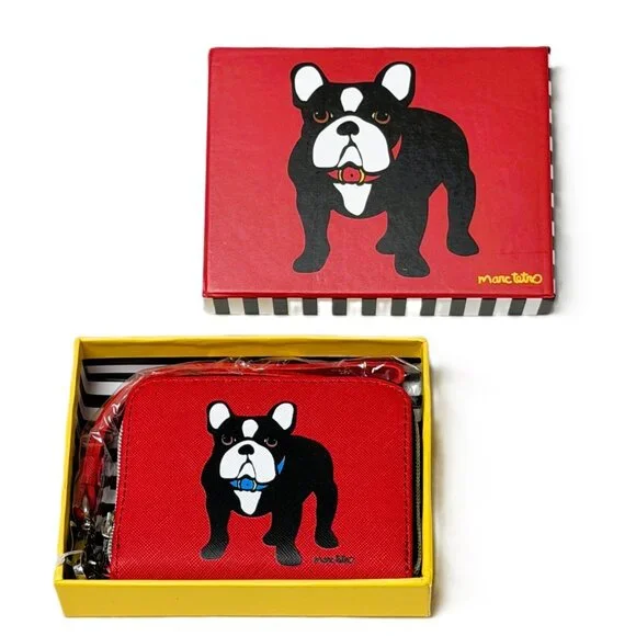 RusticTrove's tweet photo. NWT Marc Tetro French Bulldog Red Zip Around Wallet Wristlet Coin Purse w/ Box https://t.co/oKJl0Z6bkp #wallet #zipwallet #coinpurse #love #pets #doglife #giftidea #giftforher #gifts #fashionaccessories #redwallet #doglover #frenchbulldog #bulldoglove #dogmom https://t.co/cZYGq7nZVy
