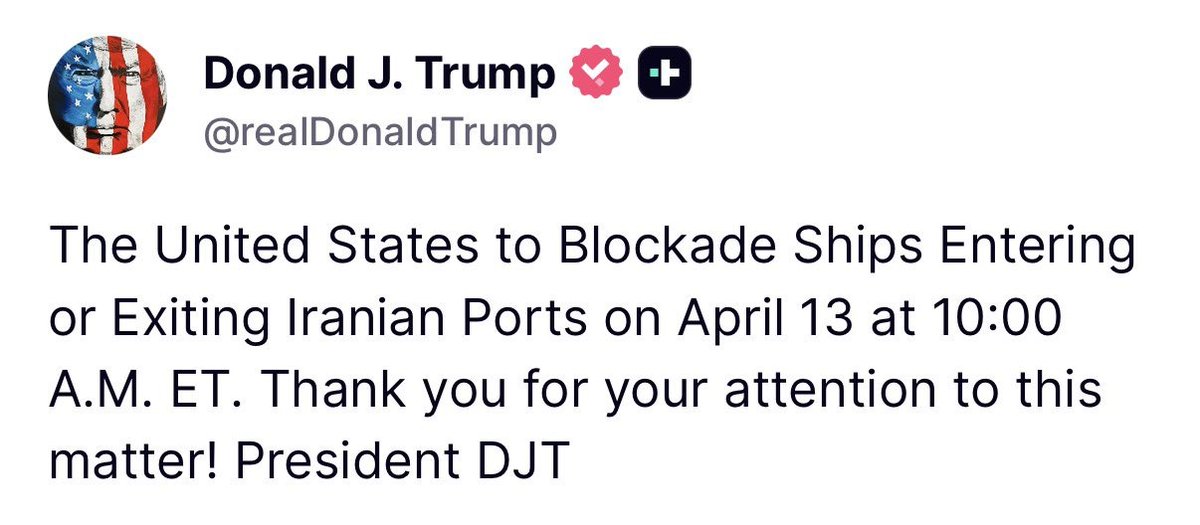Trumped_Coin's tweet photo. When peace talks fail and you launch a naval blockade instead... 🏳️ The world got Trumped. Let's make peace together. $TRUMPED 🚀 https://t.co/ddfH4AiAEL