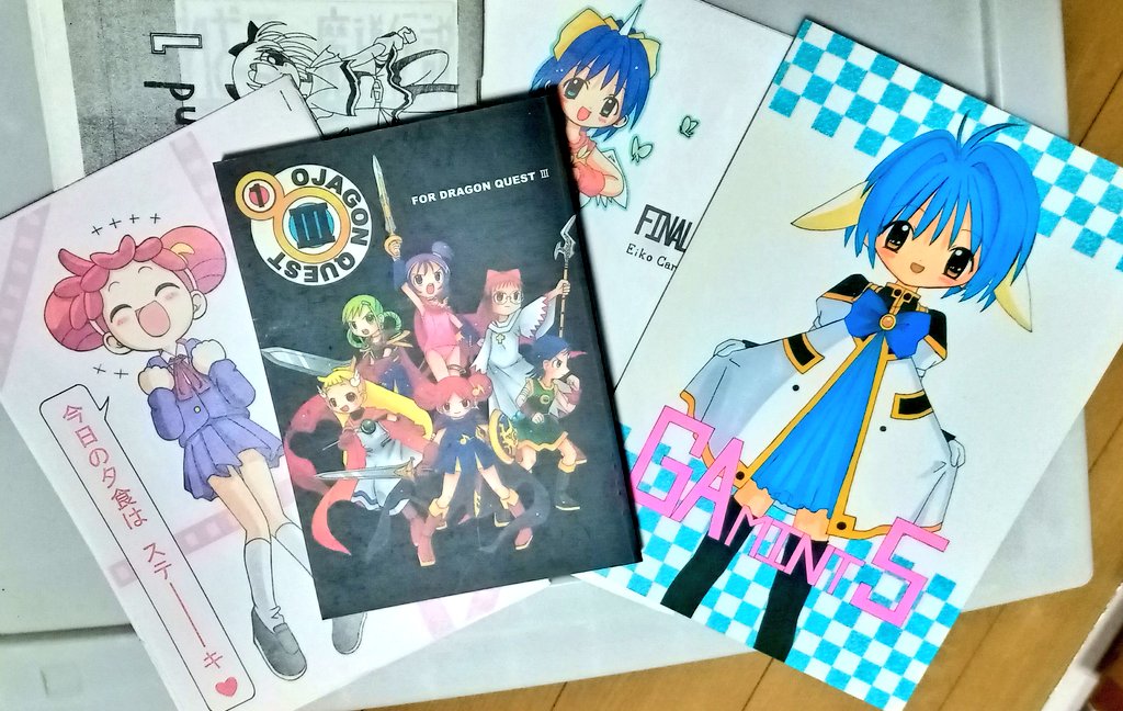 長いこと同人活動やってると
大昔の自分の作品を
抹殺したくなるときがある…。

絵を描き始めたのは
大学のアニ研に入ってからだったし。

持ってる人は
海にすてて〜〜！！(>_<)