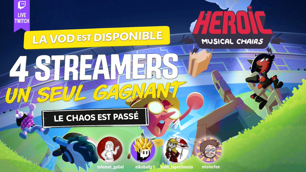 HEROIC MUSICAL CHAIRS ➡️ Wishlist Now ! tweet media