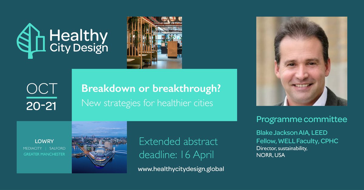 Healthy City Design 2026 International Congress tweet media