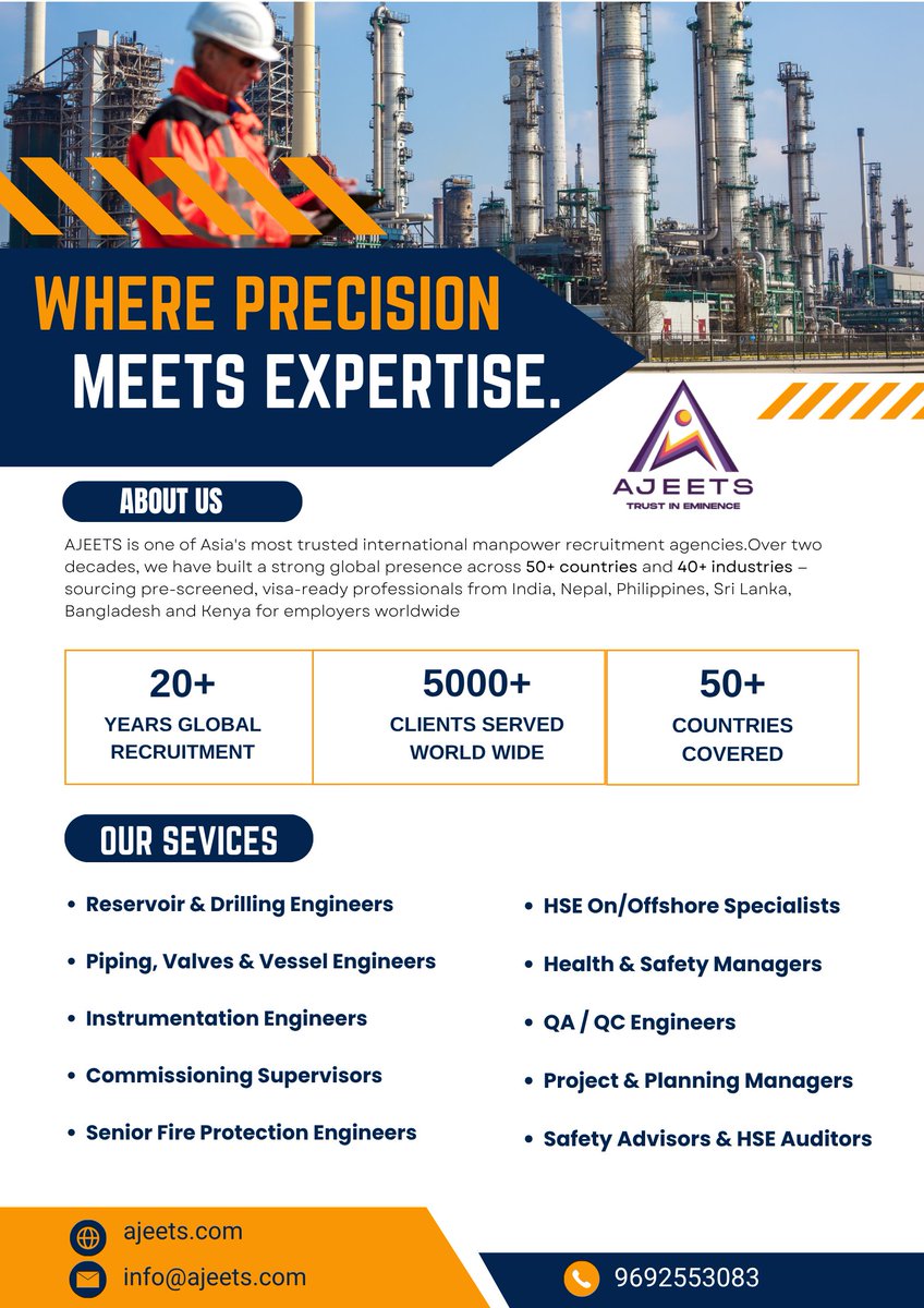 AparnaMish560's tweet image. here's a particular kind of discipline that comes with working in environments where margins for error simply don't exist. 

 #IndustrialWorkforce #EngineeringCareers #GlobalTalent #PetrochemicalIndustry #WorkWithPurpose