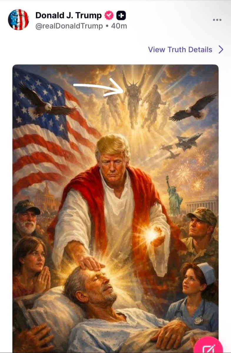 Nora86550493821's tweet image. ￼😡 blasphemy against God! 
That’s Lucifer the Morning Star. The crown is a dead giveaway! Whoever has eyes to see! 
If you can't see,therefore, U have been bitten, God has given U over to reprobate mind! 
Romans1:28 Thessalonians 2:11 Rev 13:5
Jesus is coming, so is his wrath!