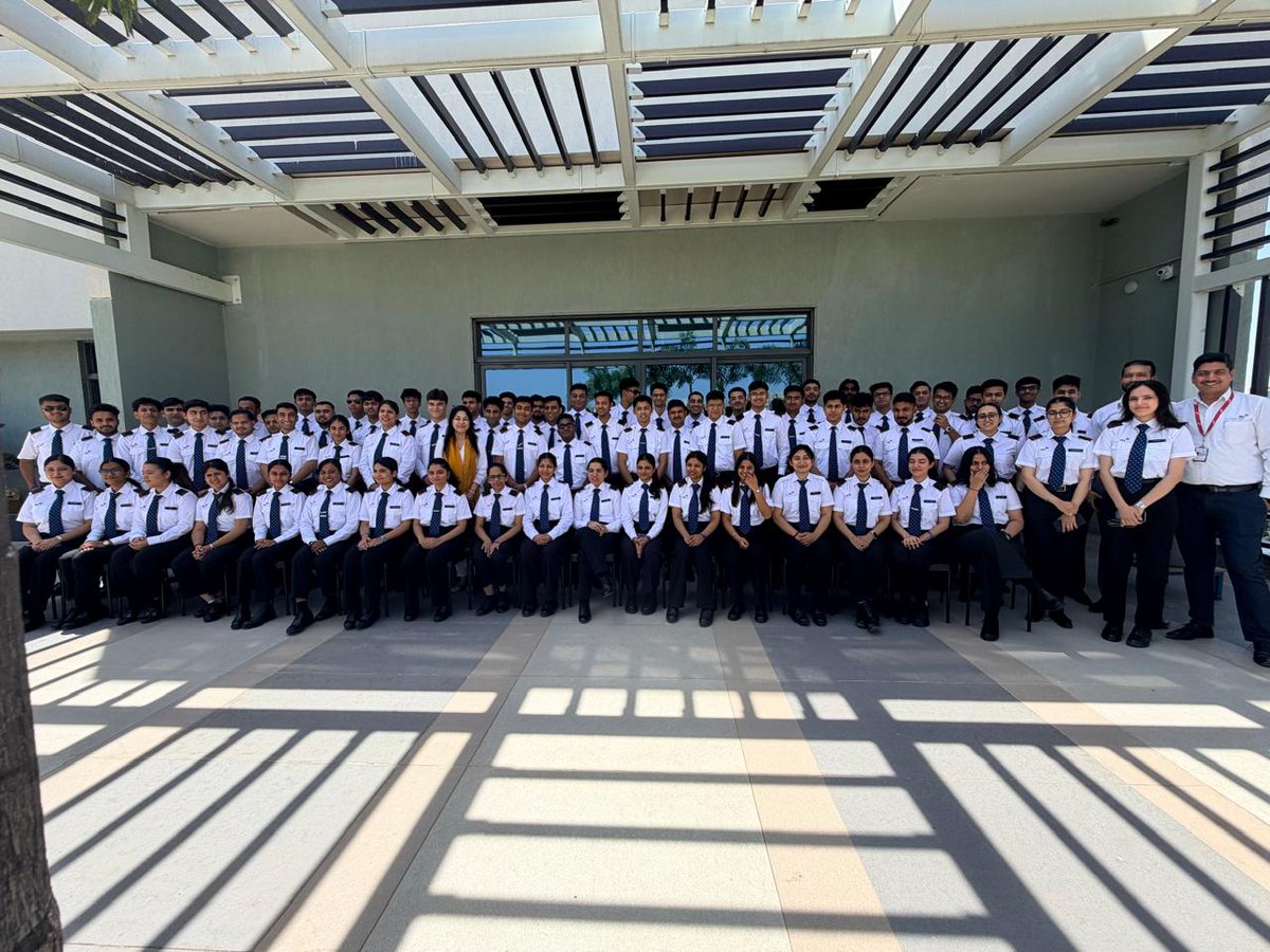 chimesaviation's tweet photo. ICP 11 Batch begins. 
70 cadets were inducted today at @chimesaviation for the IndiGo Cadet Pilot Program- our biggest batch yet.
Welcome, ICP 11.

#ICP11 #NewBatch #pilottraining #atmanirbharbharat https://t.co/ylMAOvleMB