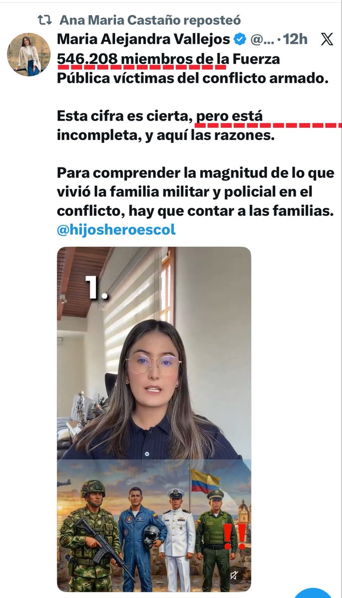 juangiraldomora's tweet image. #Lanzas #Comandos #Familia #FfMM #Cursos 

Cuando vayan a votar por Cepeda se acuerdan que sus fuerzas guerrilleras Farc ELN EPL M19 asesinaron MEDIO MILLON de Militares hermanos nuestros destruyendo familias

Me faltan los CIENTOS  de militares presos por las Jugaditas de él y