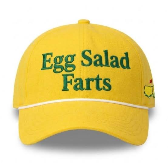 Hey <a href="/odognine2/">Jeff O’Neill</a>, did <a href="/BobWeeksTSN/">Bob Weeks</a> bring you back one of these hats from the Masters? 
<a href="/OverDrive1050/">OverDrive</a>