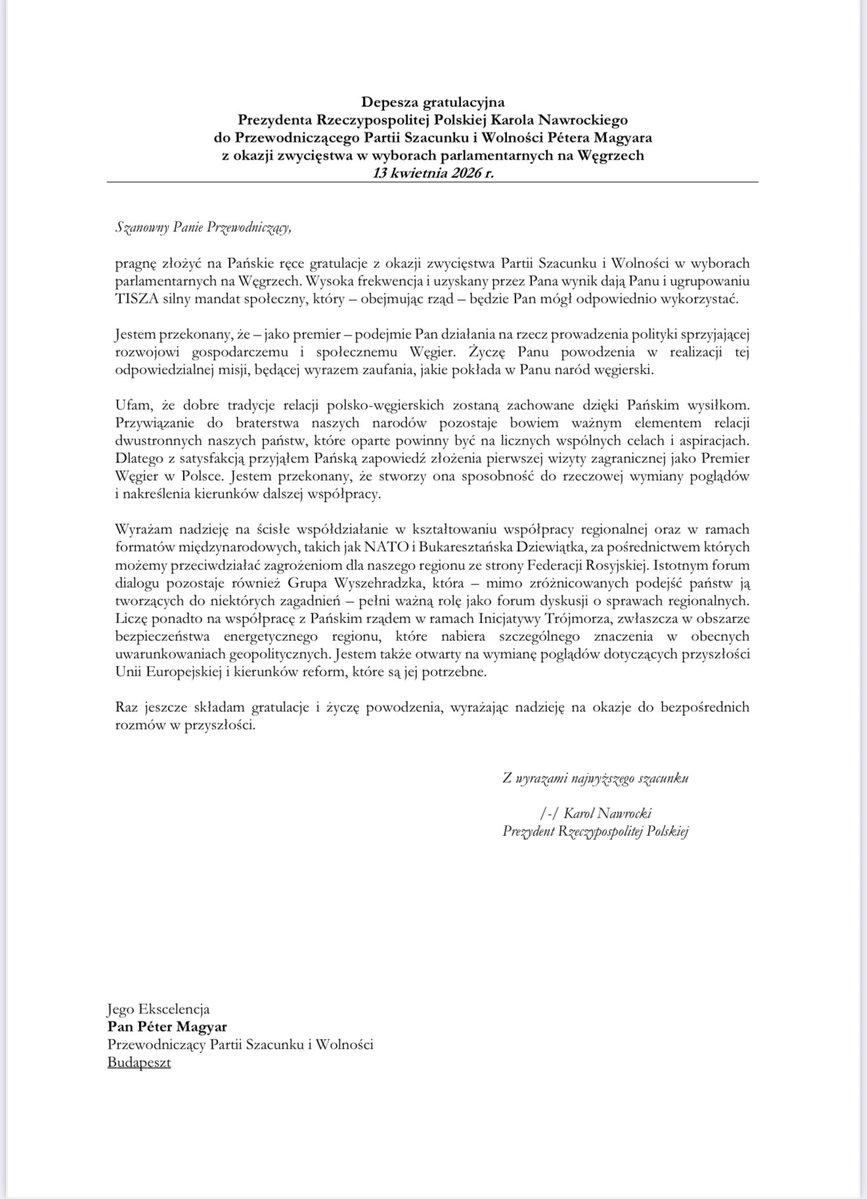 Marcin Przydacz tweet media