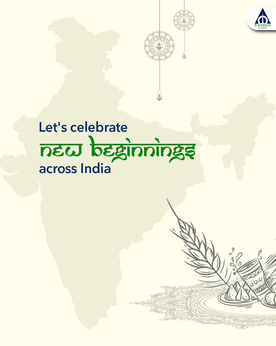 KRaheja_Corp's tweet image. Celebrating new beginnings across India, guided by tradition, strengthened by community, and filled with optimism.​

On behalf of everyone at K Raheja Corp, wishing you positivity and prosperity.​

#KRahejaCorp #Festivals #Baisakhi #Vishu #Puthandu #PoilaBaisakh #BohagBihu
