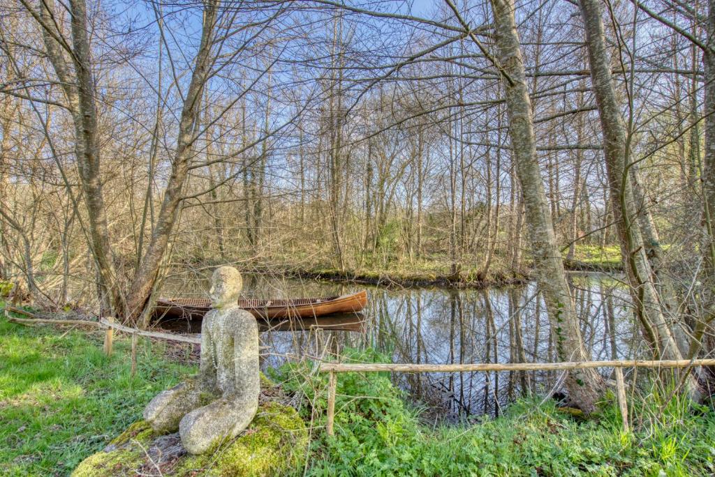TimurNegru's tweet photo. A Parisian couple are selling an entire hamlet, 6 stone buildings, 10 separate living spaces, 24 hectares (60 acres) of land, 6 natural springs, a stream and a pond, all for €2M ($2.3M).

1,230m² (13,240 sq ft) of living space in total, 21 beds, 11 baths, meadows, woodland, two old stone quarries, sculptures around the grounds, buildings dating from the 16th century and even fiber optic.

They bought it in 1993 for €152k, spent 33 years turning it into a thriving arts community, running residential courses, festivals and artist residencies out of it. Now they're ready to hand it on.

There's a constant debate on here about what life looks like post-AGI. When AI does most of the work, what do people actually do with their time and who do they choose to spend it with?

I think places like this become part of the answer, your own land, your own water, space to grow food, make things and live physically alongside people you've chosen. And the more the world changes, the more that starts to make sense, no?