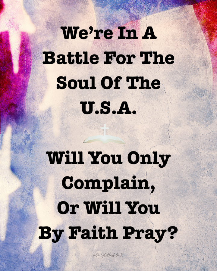 CindyColbert's tweet image. We’re in a battle.

Will you pray?

“If My people who are called by My name humble themselves, and pray and seek My face, and turn from their wicked ways, then I will hear from heaven, will forgive their sin, and will heal their land.”

- 2 Chronicles 7:14 🕊🙏