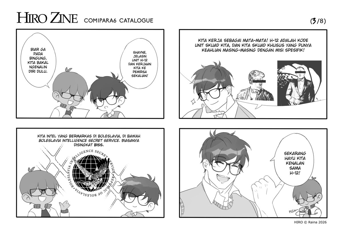 luckywolf_'s tweet photo. (RT 🫶)

Halo! Raina akan datang ke #comipara6 dengan zine &amp; one-shot Hiro! Jika belum familiar, kalian bisa menyimak Shayne dan Rakha dalam komik di bawah ini #comipara6catalogue

Preview tiap buku ada di thread 😉

📅 18-19 April
🛍️ M08 Meirin
✨ OTS Only, Limited Stock!

(1/3) https://t.co/BlwI5ImI2Q