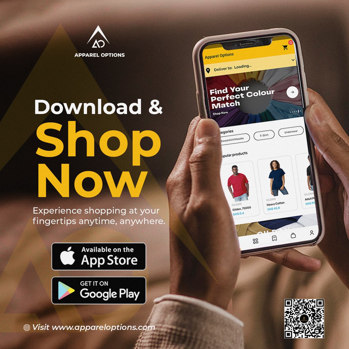 appareloption's tweet photo. Download the Apparel Options App on App Store and Google play Store now to experience shopping anytime, anywhere. Visit https://t.co/E99ZHHFzCW https://t.co/vGzQZ98Zwj