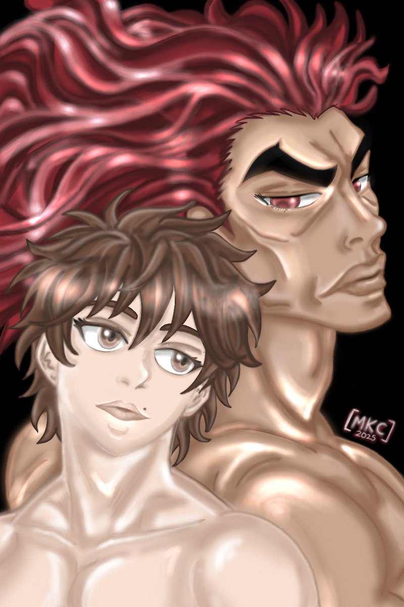 Baki &amp; Yujiro art from last year 💥
#baki #グラップラー刃牙 #art