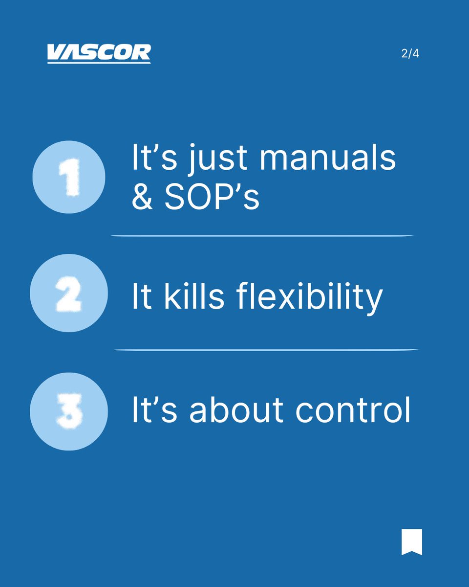 VASCORLogistics's tweet image. Standardization doesn’t slow operations.
It removes friction when volume and velocity collide.
Consistency isn’t manuals—it’s aligned decisions, every shift.
That’s how risk disappears.
vascorlogistics.com
#VASCOR #ProcessImprovement #LogisticsStrategy