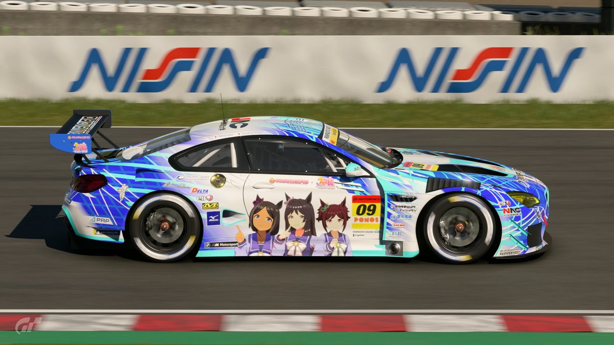 Hawkhoke_TW's tweet image. PANPACIFIC モブウマ娘 NAC BMW

左からアストレアノーチェ、パンパシフィック、ブリーズドローン、サーキットブレーカ、リボンヒヌムス、グレイトハウスの6人です

（続きます）
#GT7 
#GT7Livery 
#モブウマ娘