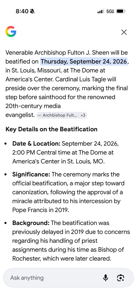 patriot1600's tweet photo. This day cannot come fast enough!
#beatification #FultonSheen https://t.co/W0dQMJvCpF