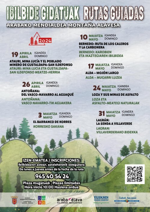 natourinG's tweet image. Domingo 19 de abril, ruta guiada:
#Atauri - Mina Lucía y el poblado minero de Gustaldapa - San Ildefonso.
Inscripciones: 945 40 54 24
#MontañaAlavesa #ArabakoMendialdea
#PaisajesMineros
#Natouring