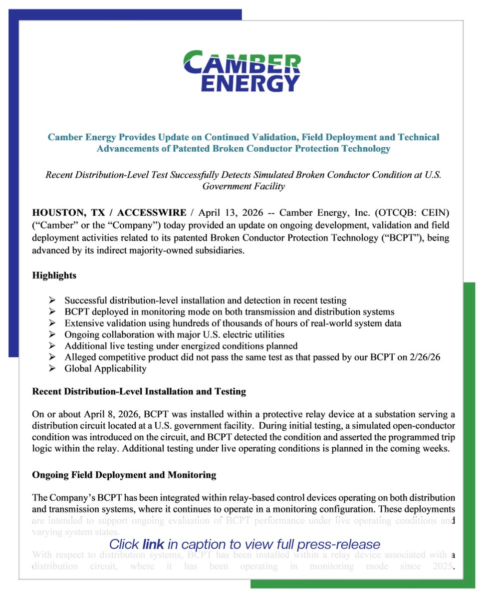Camber Energy, Inc. tweet media