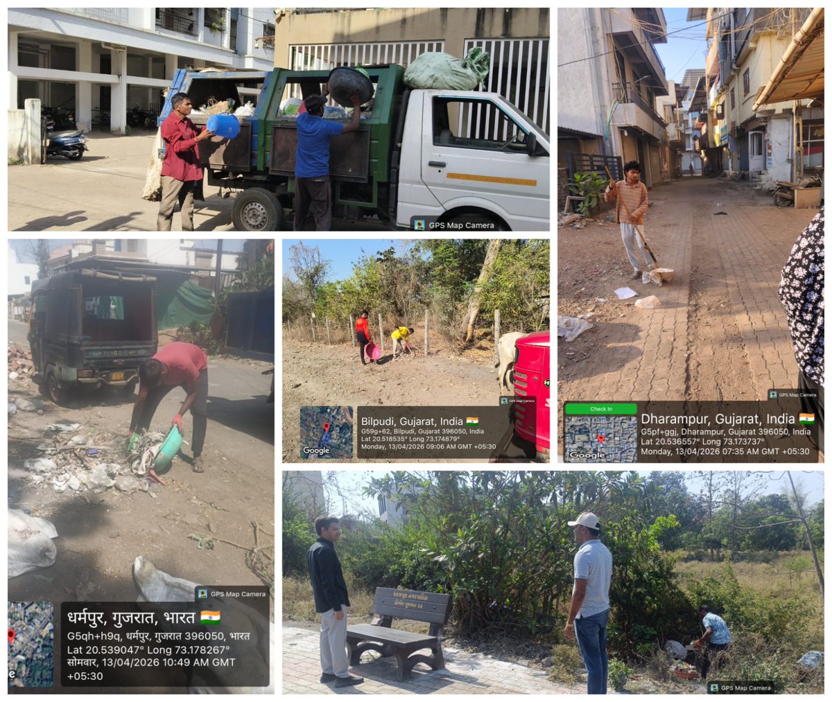 થીમેટીક સફાઈ પ્રવૃતિ અંતર્ગત તા.13/04/26 ના રોજ ધરમપુર નગરપાલિકા દ્વારા ફૂડ સ્ટ્રીટની સાફ-સફાઈ કરવામાં આવી.તેમજ શાકભાજી માર્કેટ,રહેણાંક &amp; વાણિજ્ય વિસ્તાર,મુખ્ય માર્ગો,જાહેર શૌચાલય,GVPની સાફ-સફાઇ કરવામાં આવી.

#SwachhtaAbhiyan #SHS2025 #Swachhotsav #SwabhavSwachhata