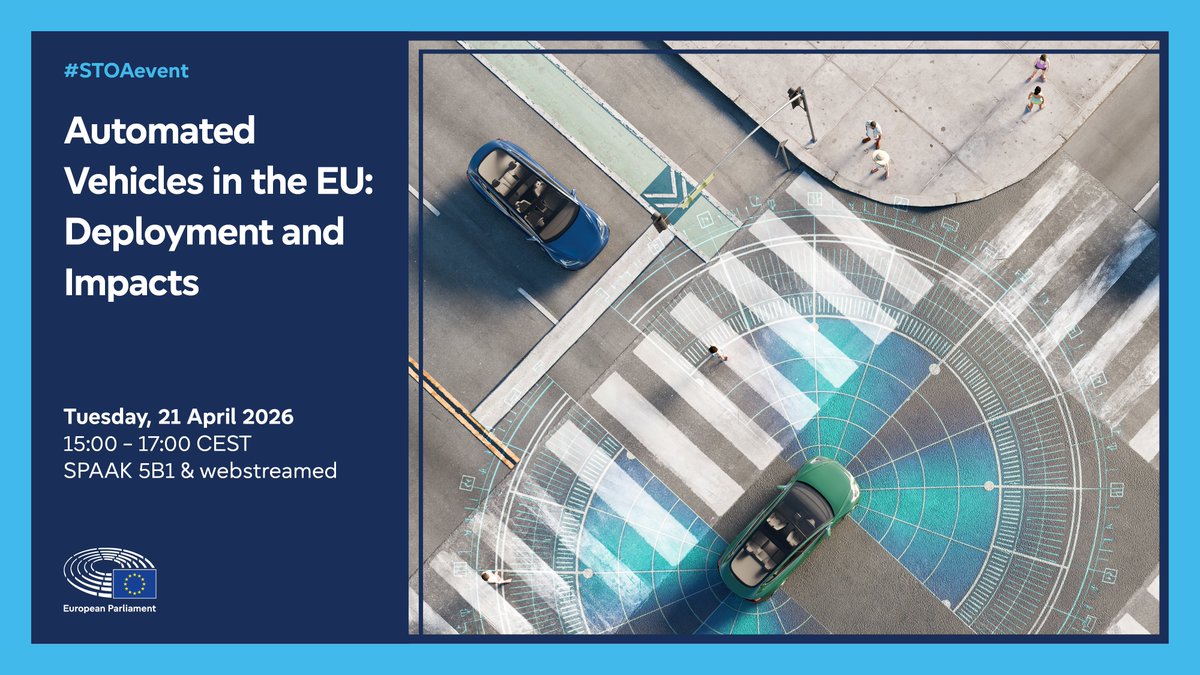 EP_ScienceTech's tweet photo. In the run-up to the #EP #STOAevent on the future of #AutomatedVehicles (Tuesday 21/4), we spoke with the authors of the study to be presented at the workshop:

👉https://t.co/aM5e2xrSEL

#Science4Policy @PierMaran @Transport_EU 
@EU_Growth @CCAM_EU @EP_EPRS @EP_Transport https://t.co/xyc3XeEpOL