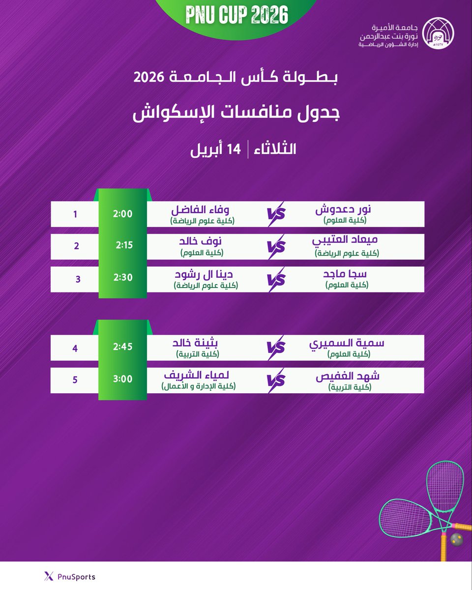 الشؤون الرياضية PNU tweet media
